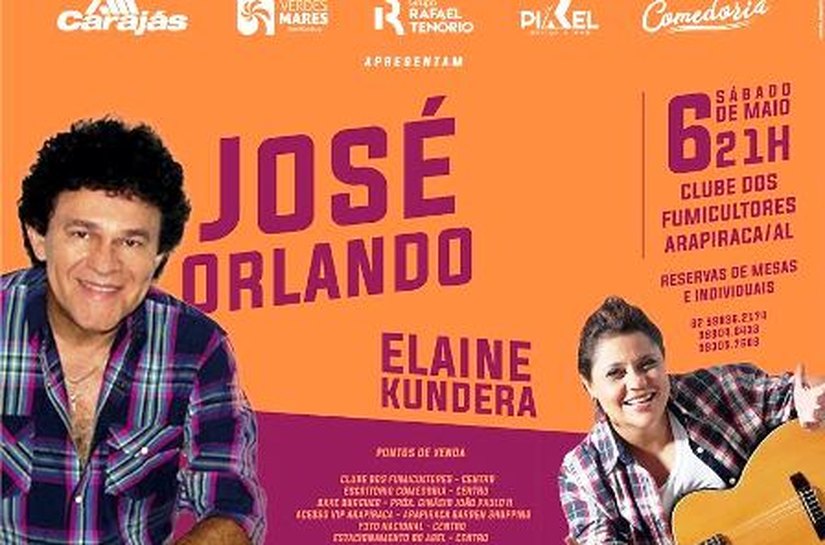 José Orlando realiza show em Arapiraca e relembra sucessos de carreira