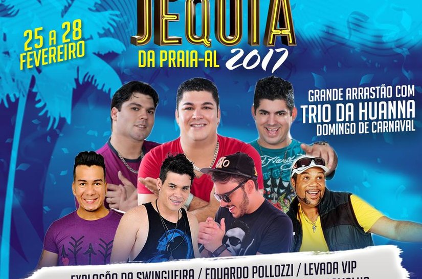 Prefeitura de Jequiá da Praia  divulga programação do carnaval  2017
