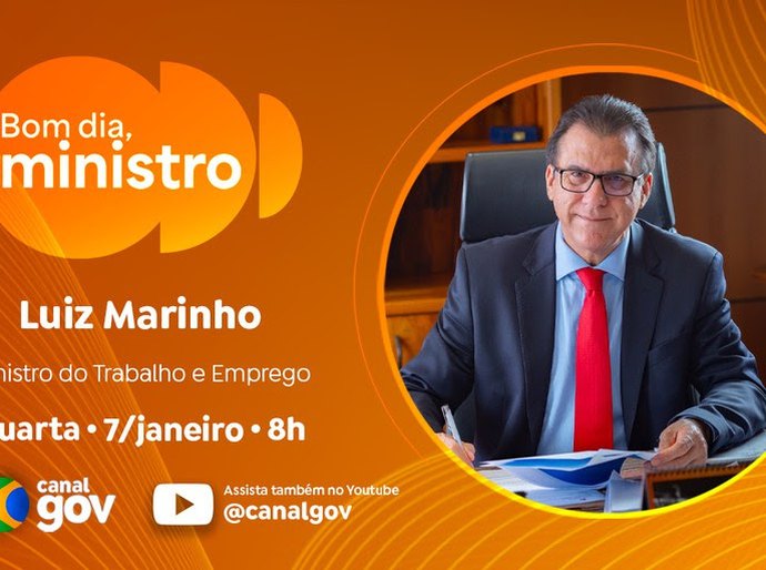 Luiz Marinho destaca marcos da geração de emprego no Brasil no Bom Dia, Ministro desta quarta (7)