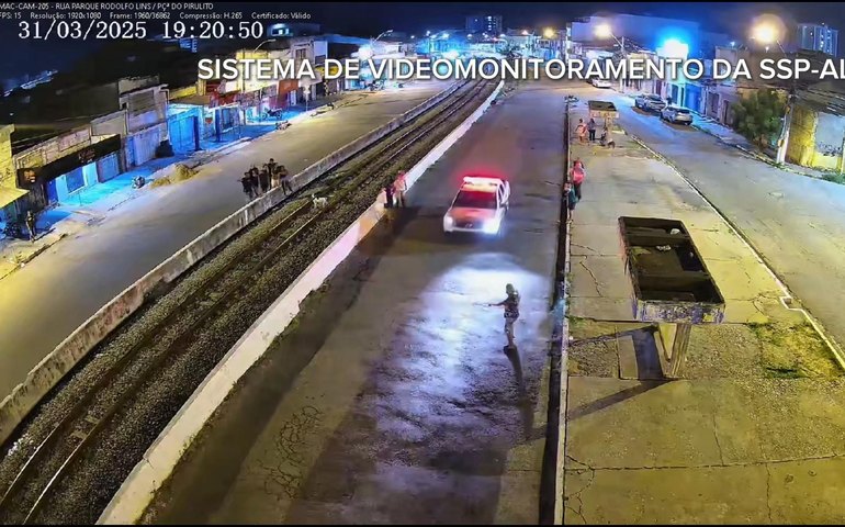 Videomonitoramento da Segurança Pública flagra violência doméstica no Centro de Maceió