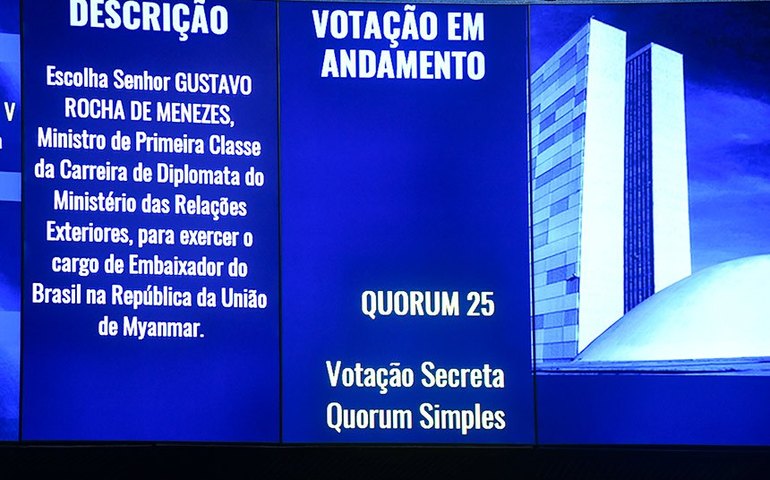 Aprovada indicação para chefiar embaixada brasileira em Mianmar