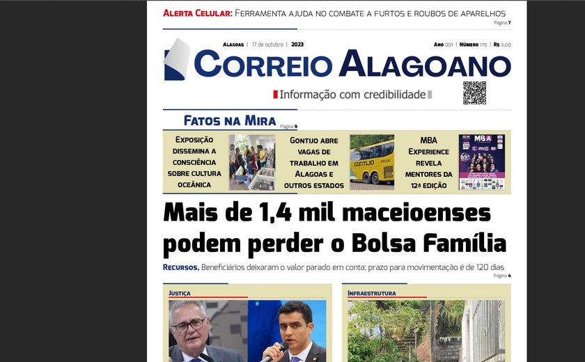 Mais de 1,4 mil maceioenses podem perder o Bolsa Família