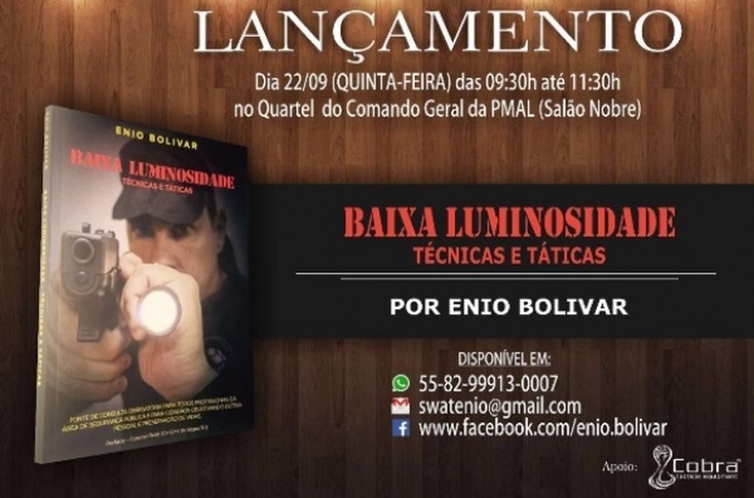 Oficial do Bope lança livro sobre táticas e técnicas com uso de lanterna