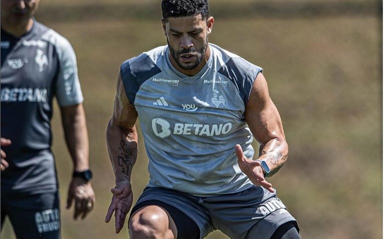 Hulk se recupera de lesão e pode voltar ao Atlético-MG contra o São Paulo pela Copa do Brasil