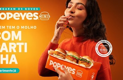 Popeyes® lança “Popeyes Minis” em ação que transforma as letras miúdas das ofertas em benefícios para os consumidores