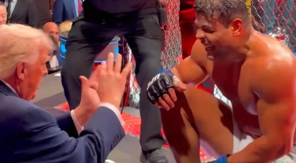 “Borrachinha” e trump no UFC. Fonte: Internet