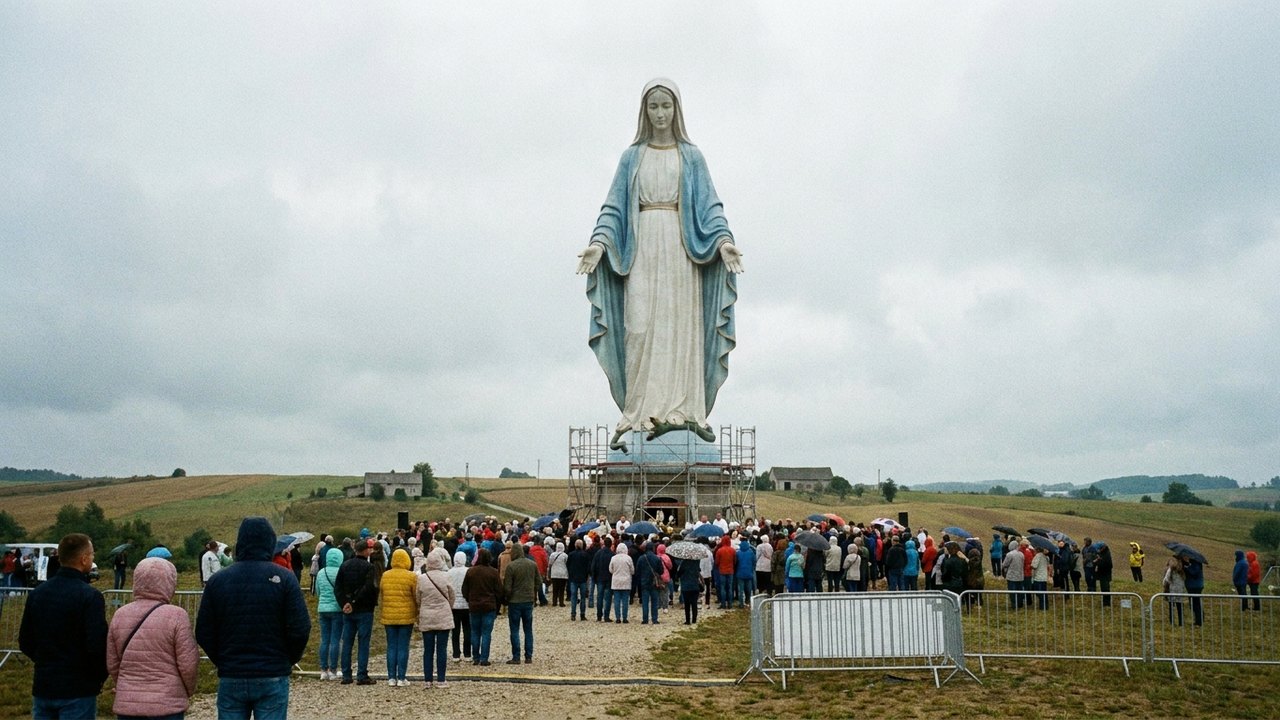 Virgem Maria é inaugurada na Polônia com 40,6 metros de altura