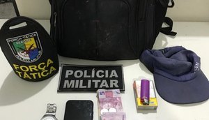 Ciclista é preso após assaltar pedestres com simulacro de pistola em Aracaju / Foto: Foto: BPTur/SE