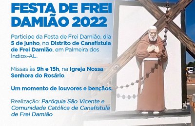 Festa de Frei Damião 2022 será realizada no domingo (5) em Canafístula