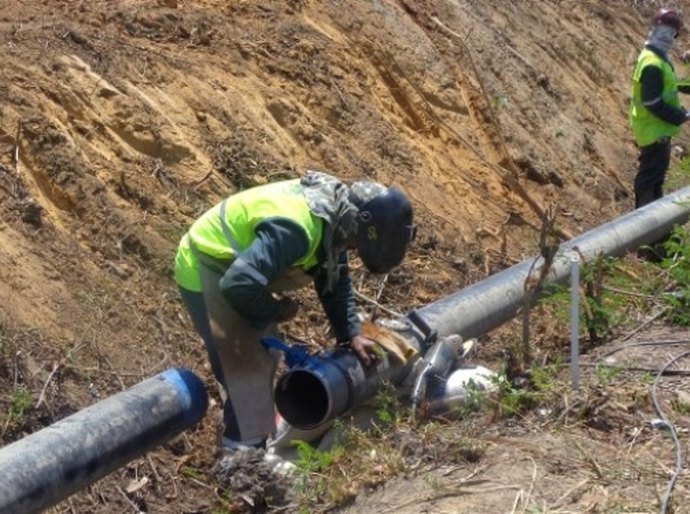 Arsal vistoria obras da duplicação do gasoduto Pilar- Marechal