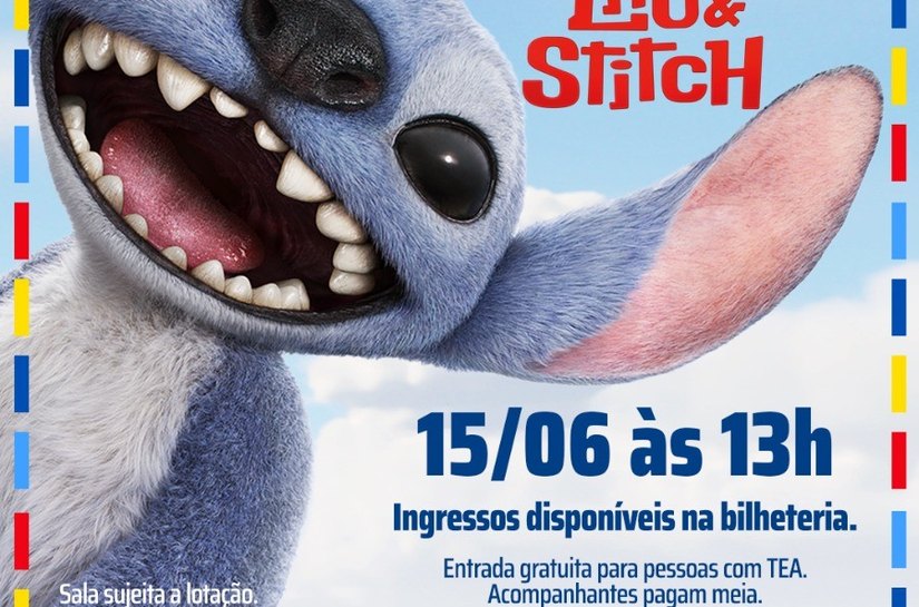 Shopping Pátio Maceió realiza sessão azul gratuita com o filme Lilo & Stitch