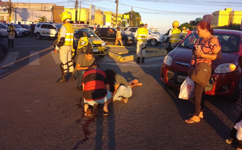 Ronda presta socorro a vítimas de acidente de trânsito em Maceió