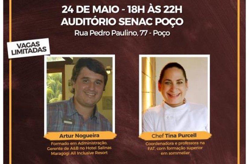 Chefs Tina Purcell e Artur Nogueira na 3ª edição do Cozinhando com o Chef