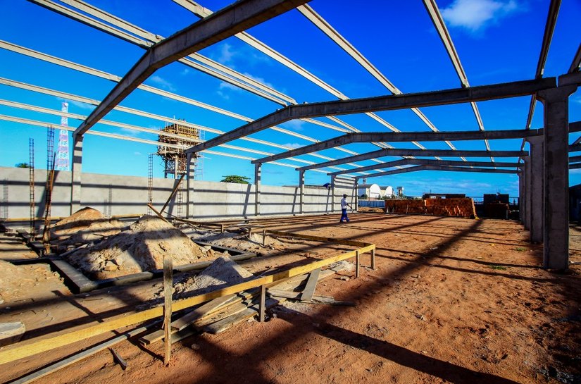 Obras de construção do Centro Pesqueiro avançam em Jaraguá