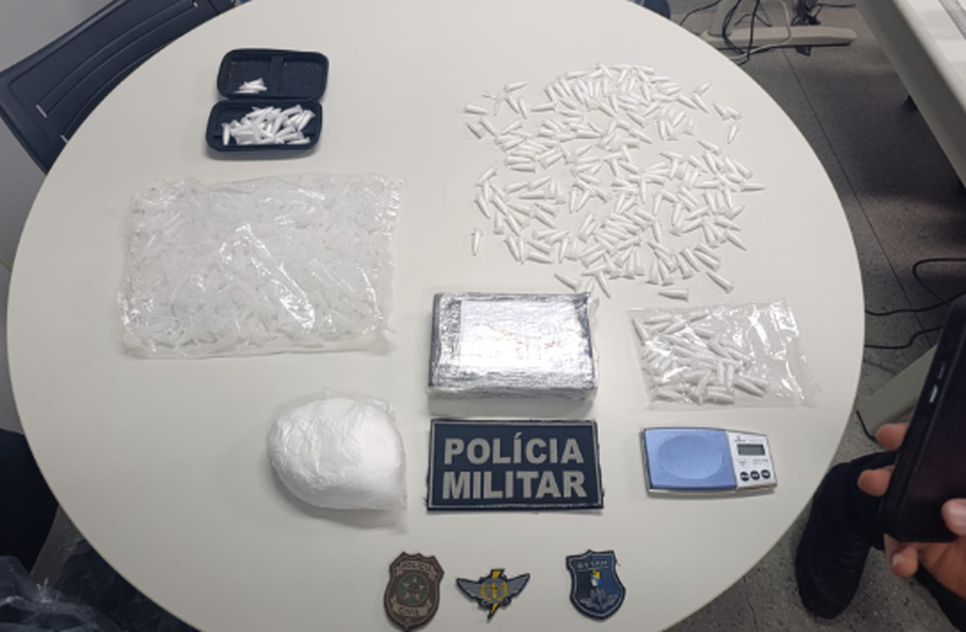 1 kg de cocaina / Foto: Reprodução: Foto SSP