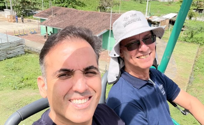 Ex-prefeito  Renato Filho acompanhou o teste e fez o percurso na estrutura
