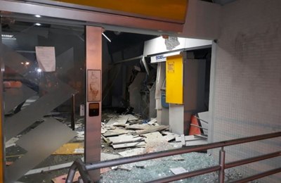 Bandidos explodem Banco do Brasil de Traipu e levam dinheiro