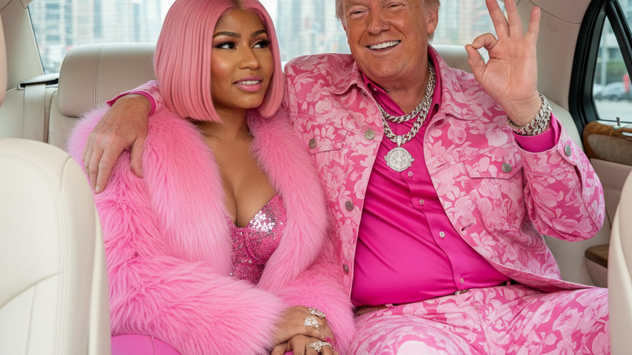 Nicki Minaj homenageia Trump com imagem criada por IA e vira alvo de críticas