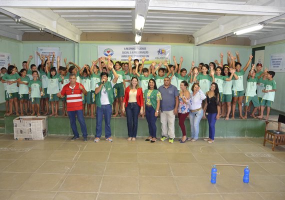 Semarhpi realiza gincana ecológica para alunos da rede municipal de ensino, em Palmeira