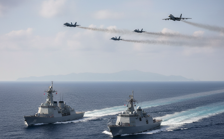 Detalhes da operação do ELP a leste de Taiwan