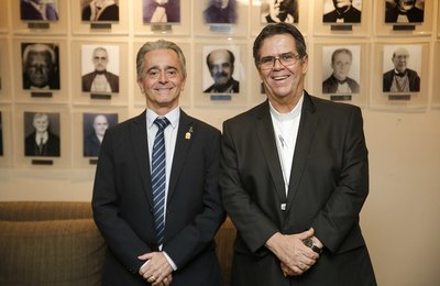 Presidente Fábio Bittencourt recebe visita do arcebispo de Maceió