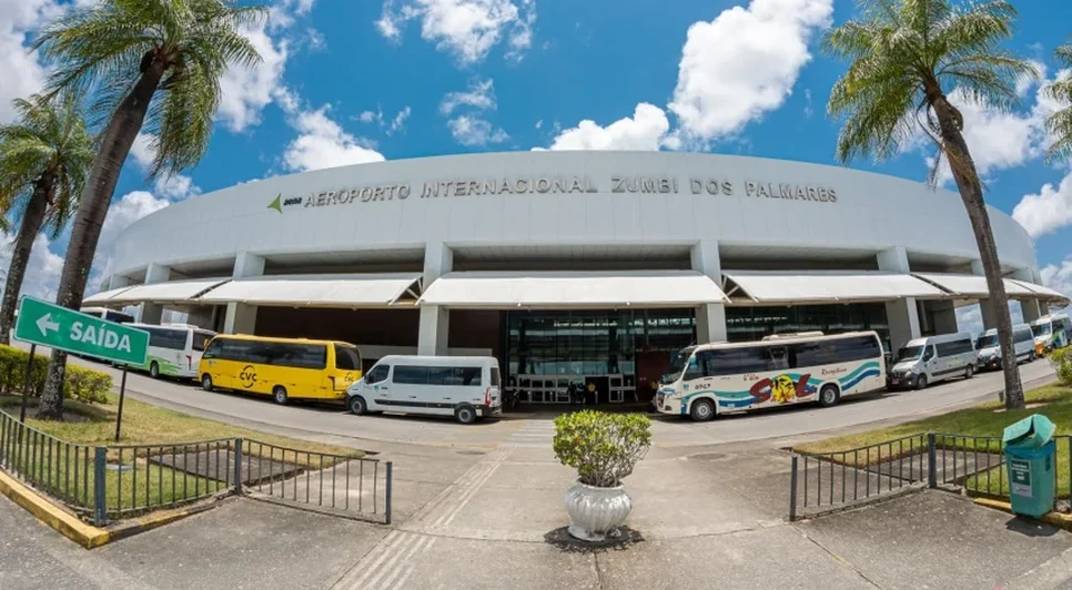Homem foi detido no Aeroporto Zumbi dos Palmares com munição. - Foto: Arquivo/Itawi Albuquerque/Secom Maceió