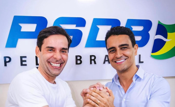 Kelmann Vieira ao lado de JHC