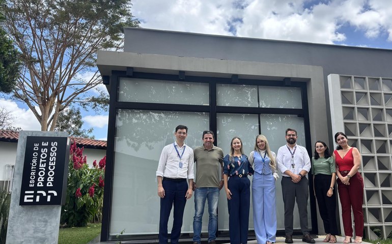 Seplag visita Reitoria da Uneal para conhecer modelo de gestão do Escritório de Projetos e Processos