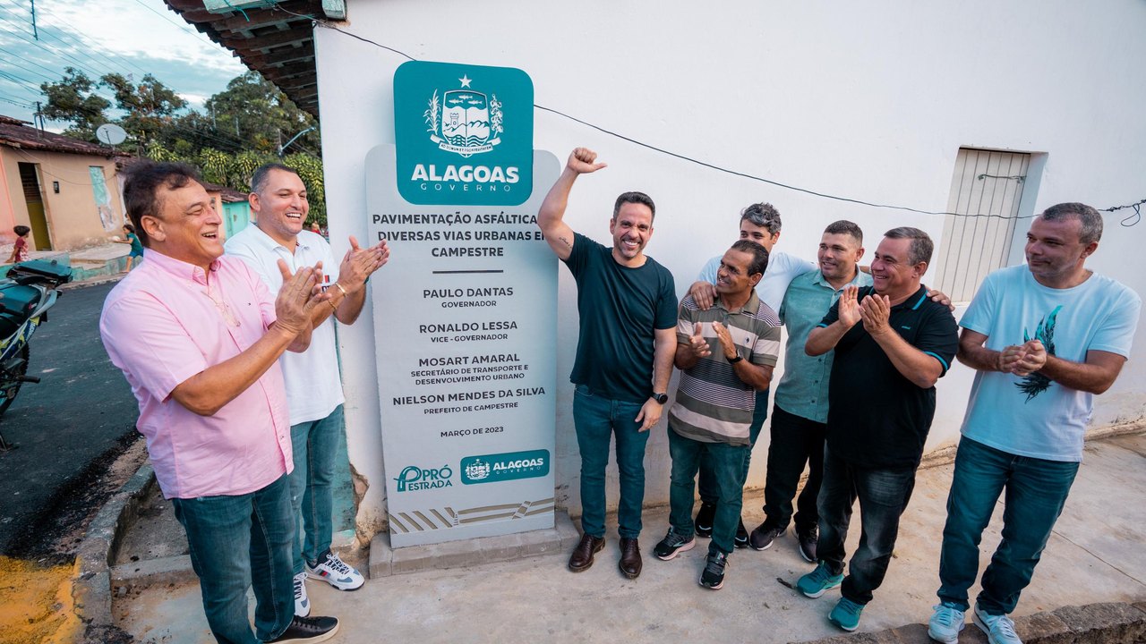 Governador inaugura obras do Pró-Estrada e Cidade Linda em Campestre