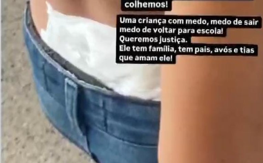 Polícia investiga disparo de espingarda contra menino que subiu em pé de manga