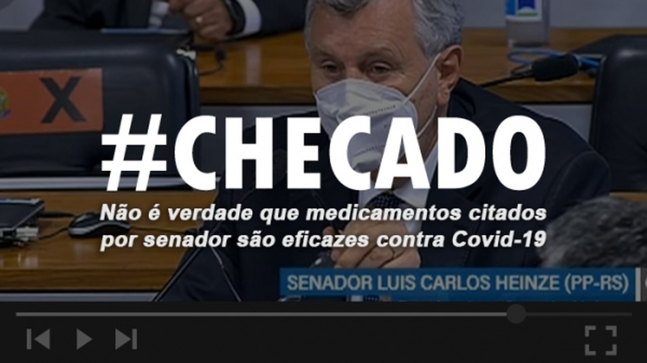 Medicamentos defendidos por senador não são eficazes contra Covid-19