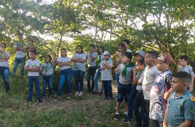 Escoteiros florestais do Cras Dom Adelmo desenvolvem ações de proteção ao meio ambiente