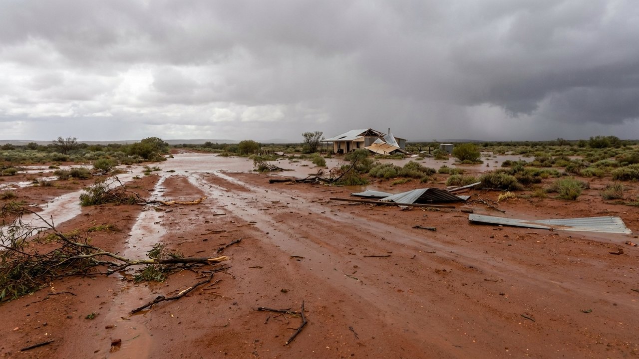 A pior em 40 anos: tempestade violenta atinge região central da Austrália