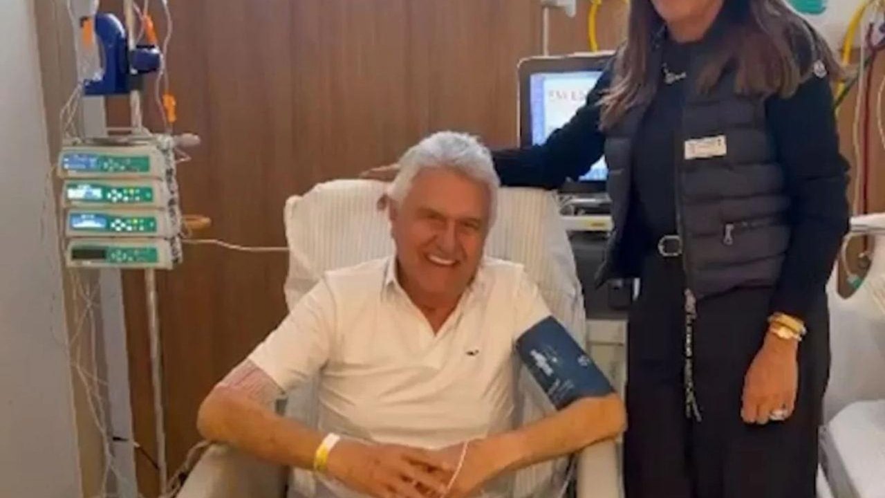 Caiado deixa hospital após pneumonia e planeja retomar campanha