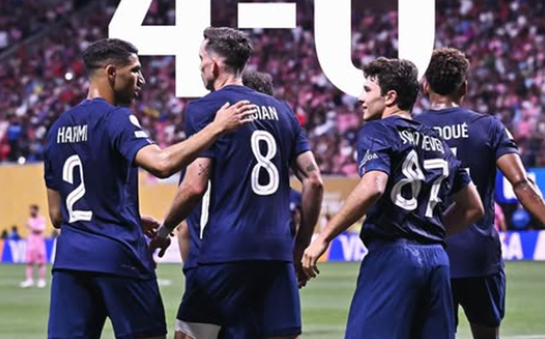 PSG arrasa frágil defesa do Inter Miami em 45 minutos e tira Messi do Mundial de Clubes
