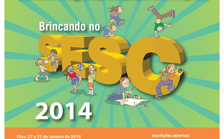 Brincando no Sesc anima o verão da criançada