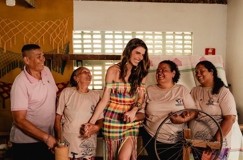 Marina Candia destaca tradição do povoado Salgado e valoriza história da tecelagem no sertão alagoano