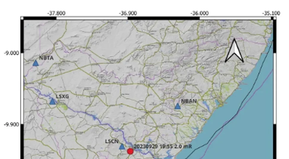 Tremor de terra é registrado no Baixo São Francisco Sergipano