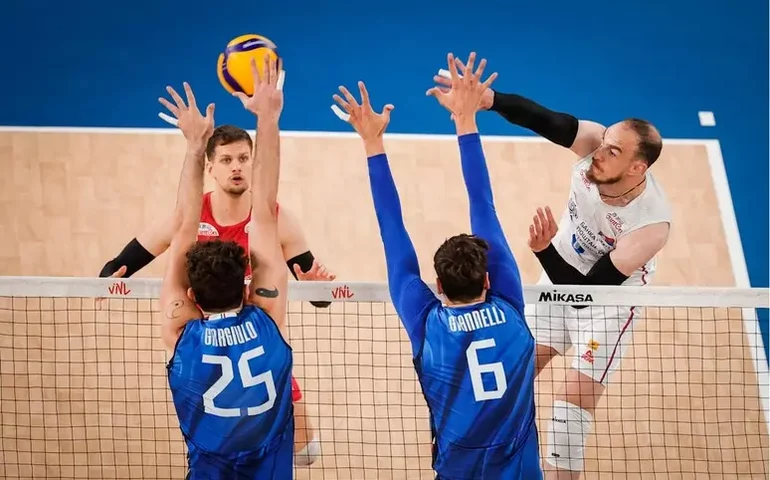 Itália atropela Sérvia na Liga das Nações Masculina de Vôlei