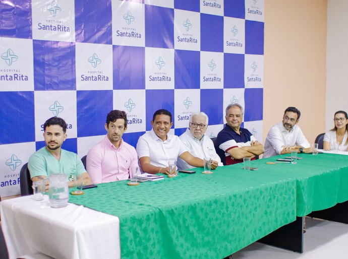 Tia Júlia, Paulo Dantas, Silvio Camelo e Júlio Cezar anunciam novos serviços para o Santa Rita