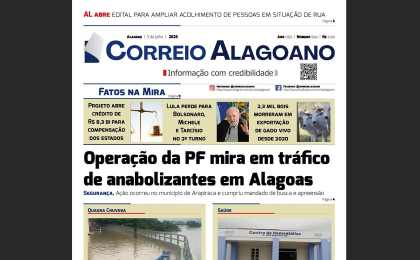 Operação da PF mira em tráfico de anabolizantes em Alagoas