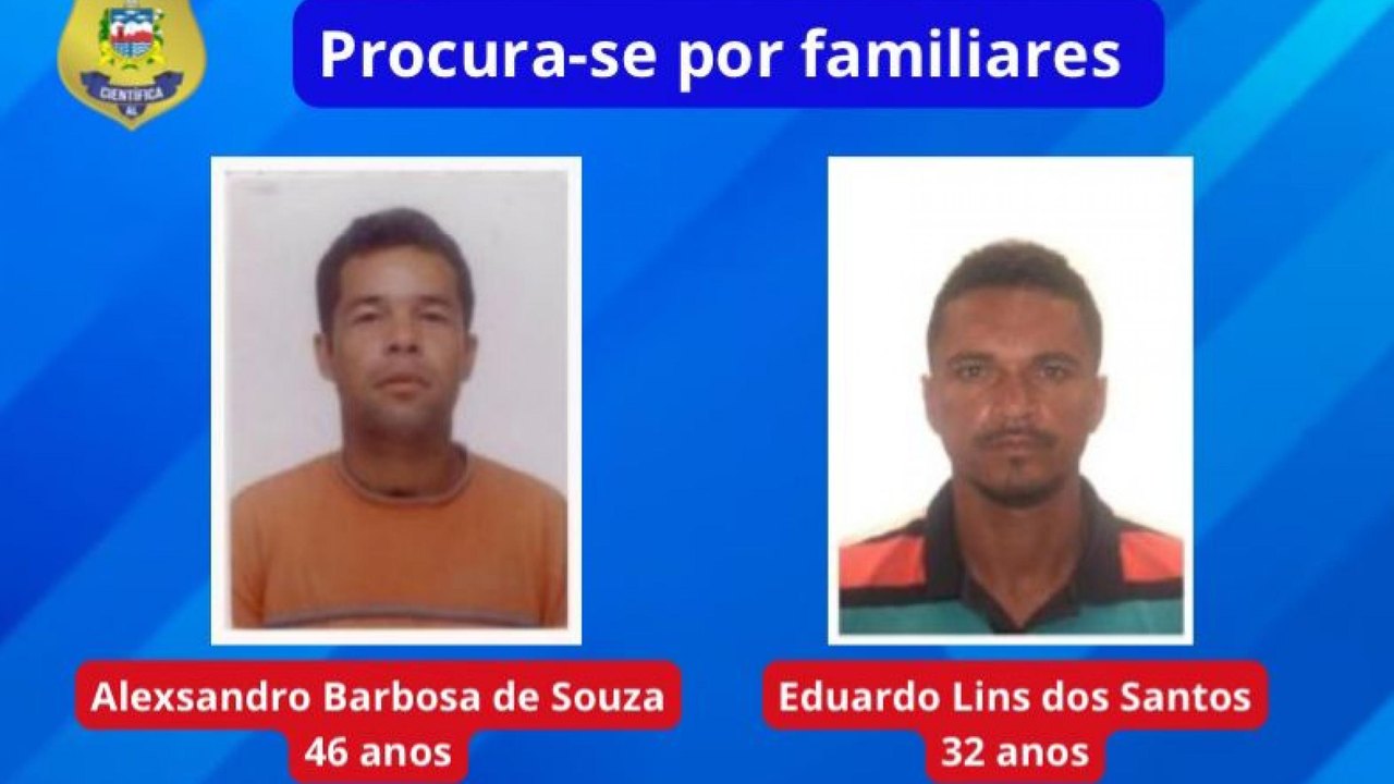 IML de Arapiraca procura família de dois homens que deram entrada na unidade da Polícia Científica