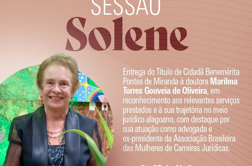 Advogada Marilma Torres receberá o Título de Cidadã Benemérita Pontes de Miranda