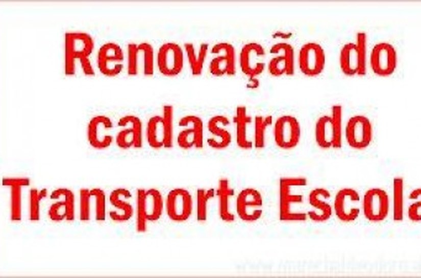 Aberta as inscrições para o transporte escolar gratiuto em Marechal