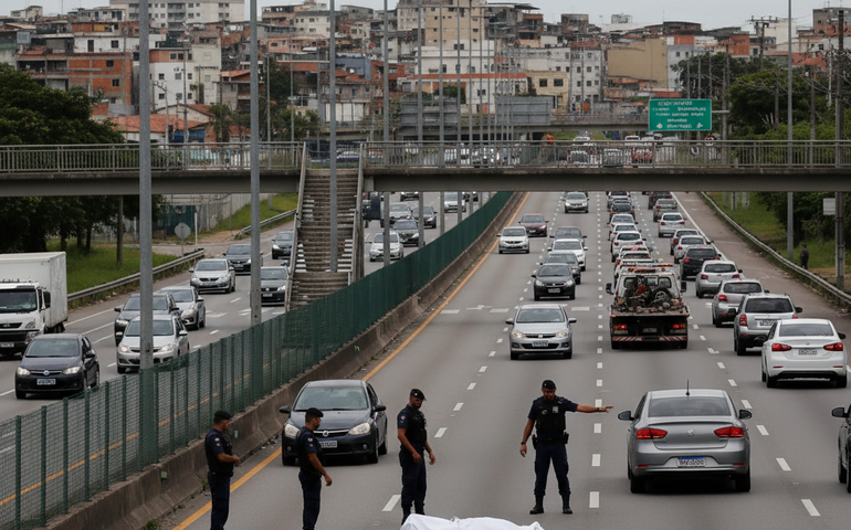 Pedestre morre ao tentar atravessar via expressa
