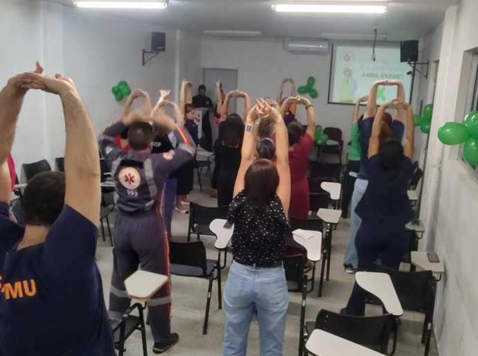 Samu Maceió promove ação do Abril Verde com foco na prevenção de acidentes de trabalho