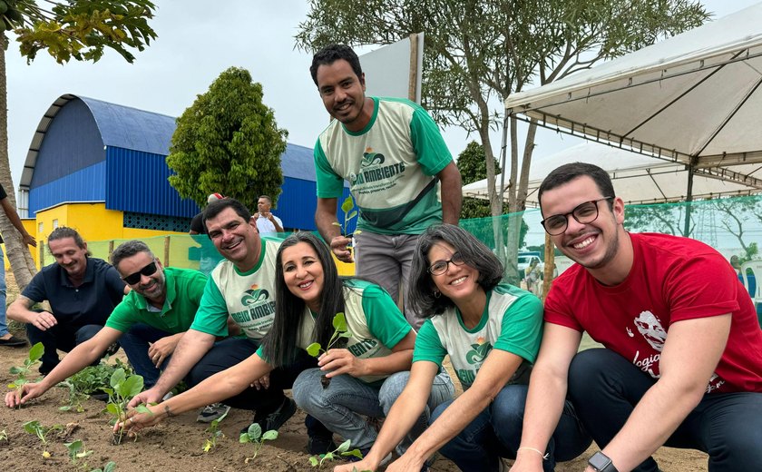 Secretaria do Meio Ambiente inaugura novas hortas urbanas em Alagoas