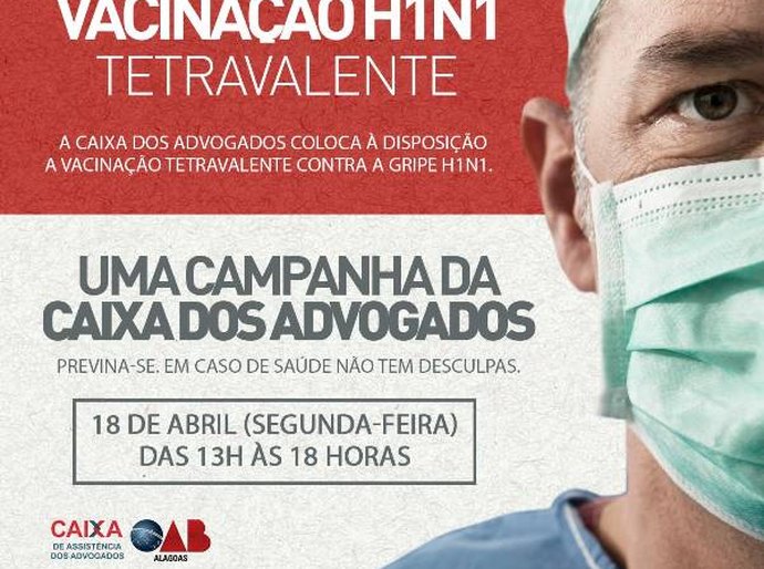 Caixa de Assistência realiza nesta 2ª campanha de vacinação contra a gripe
