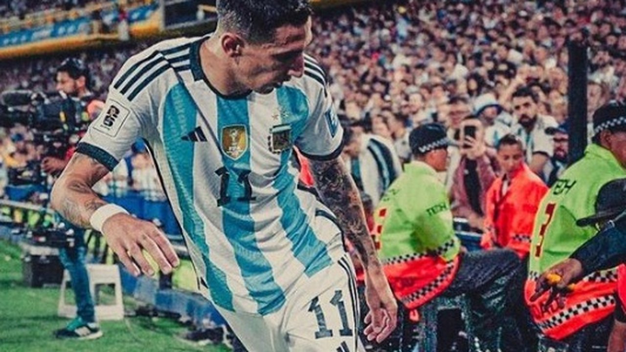 Di María cospe em torcedores após ser atingido por cerveja na confusão em Brasil x Argentina; assista