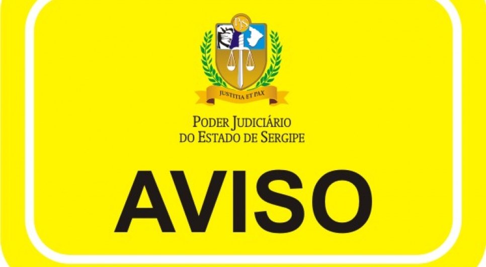 AVISO DO PODER JUDICIÁRIO